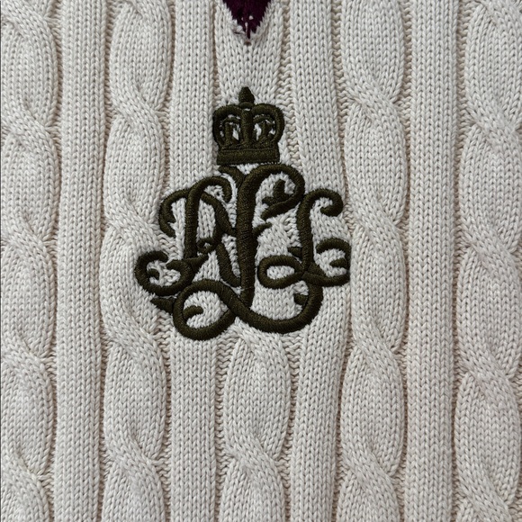 NWT Lauren Ralph Lauren Cable-Knit Cotton Cricket Sweater 😍 - Picture 6 of 7